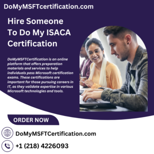 Hire Someone To Do My ISACA Certification