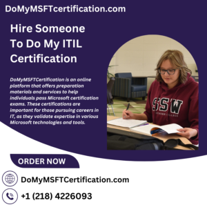 Hire Someone To Do My ITIL Certification