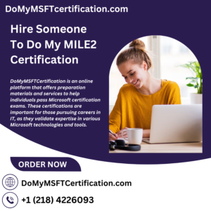 Hire Someone To Do My MILE2 Certification