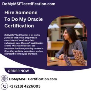 Hire Someone To Do My Oracle Certification