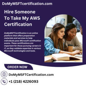 Hire Someone To Take My AWS Certification