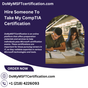 Hire Someone To Take My CompTIA Certification