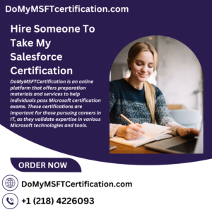 Hire Someone To Take My Salesforce Certification