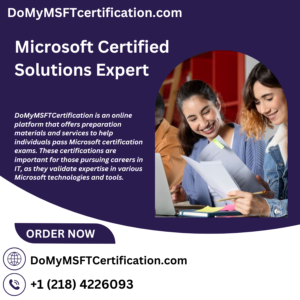 Microsoft Certified Solutions Expert