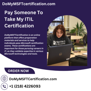 Pay Someone To Take My ITIL Certification