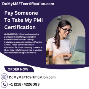 Pay Someone To Take My PMI Certification