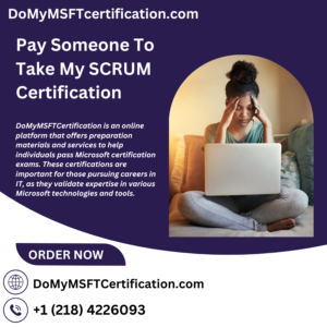 Pay Someone To Take My SCRUM Certification